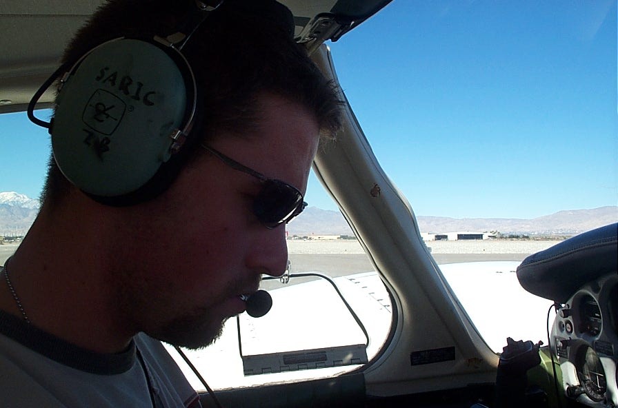 Pretakeoff checklist.  Langley Flying School.